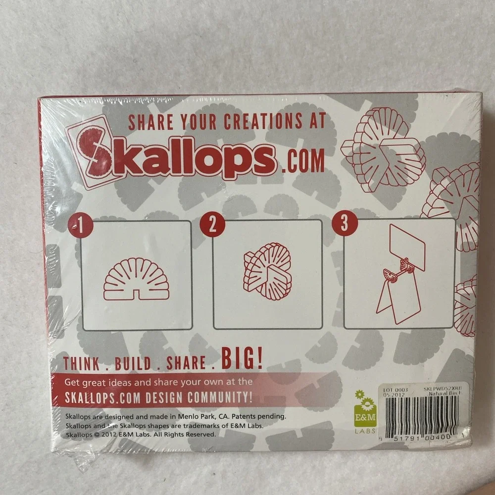 Scallops Build Big! Construction Set 1 Deck of Cards 52 Laser Cut Pieces‎ NEW